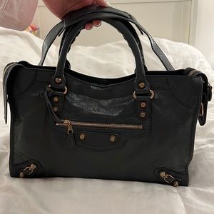 Balenciaga City Giant Studs Leather Medium